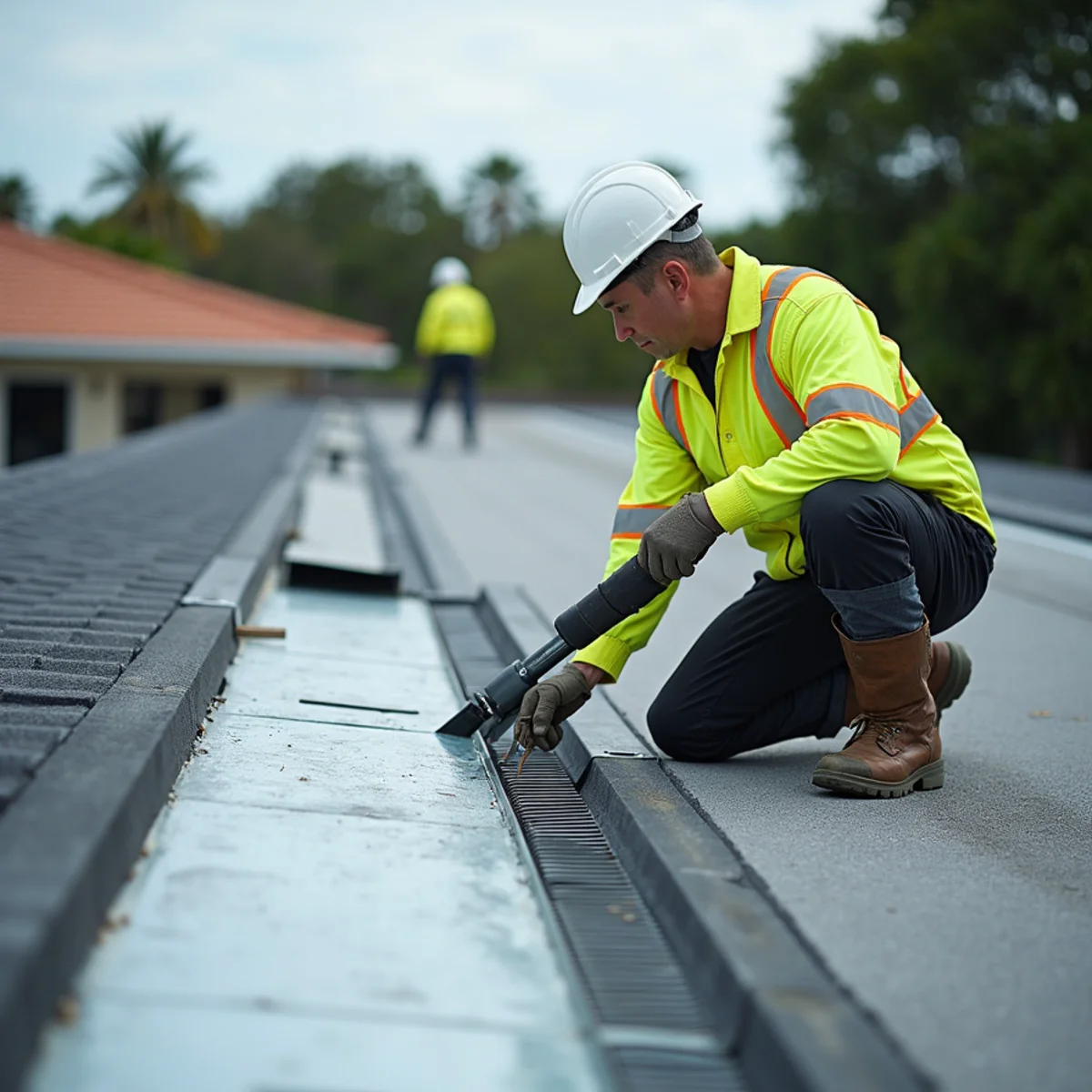 Tapered insulation cricket system directing standing water toward roof scupper drain