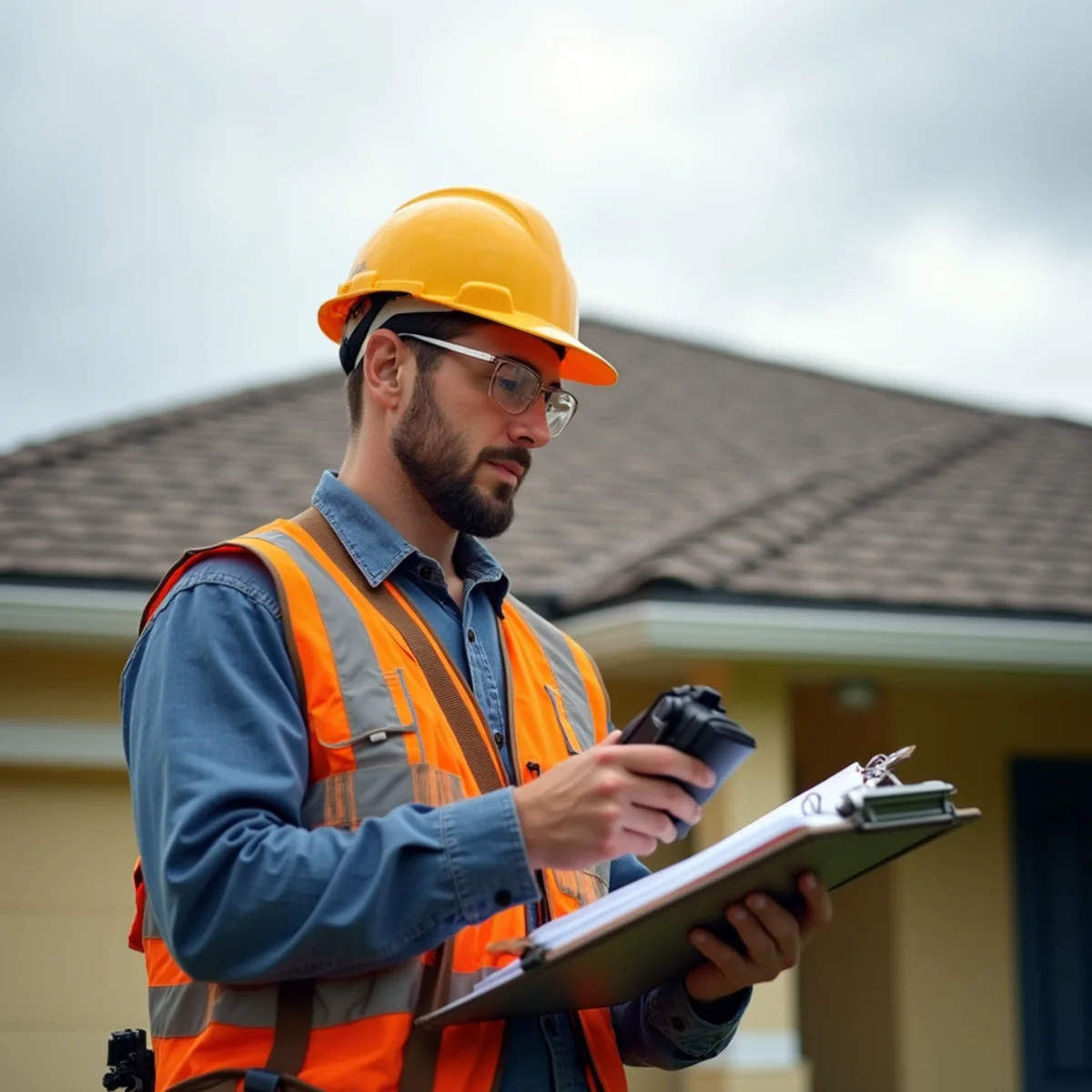 Storm damage inspection after tropical storm in Pinellas County Florida